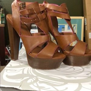 Cognac heels -Shi- by journeys